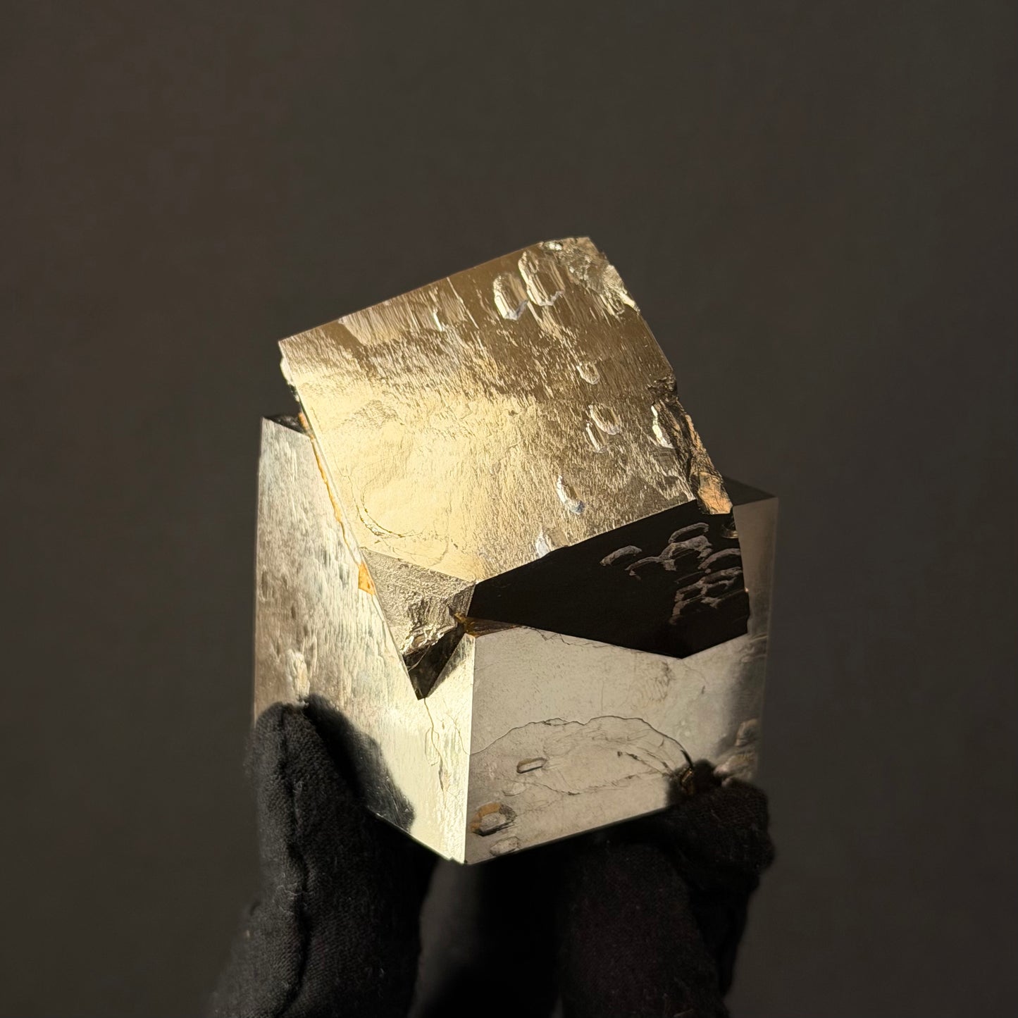*Intergrown Pyrite Cubes Specimen from Mina Ampliación A Victoria, Navajún, Spain.