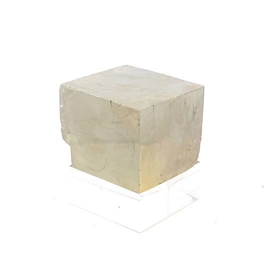 Single Cube Pyrite Specimen from Mina Ampliación A Victoria, Navajún, Spain.