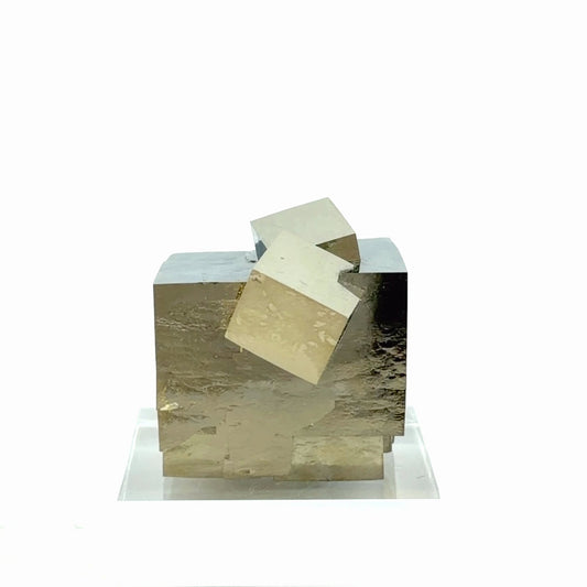 Intergrown Pyrite Specimen from Mina Ampliación A Victoria, Navajún, Spain.