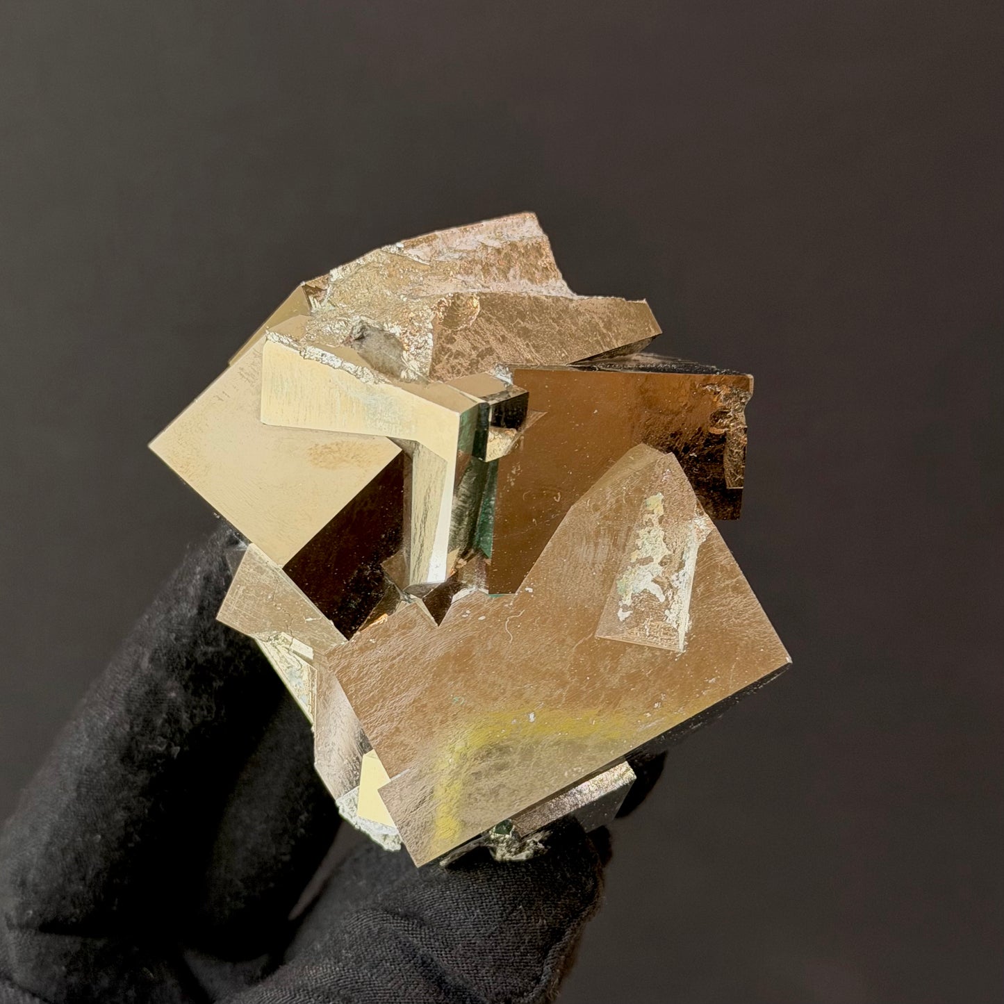 *Intergrown Pyrite Cubes Specimen from Mina Ampliación A Victoria, Navajún, Spain.
