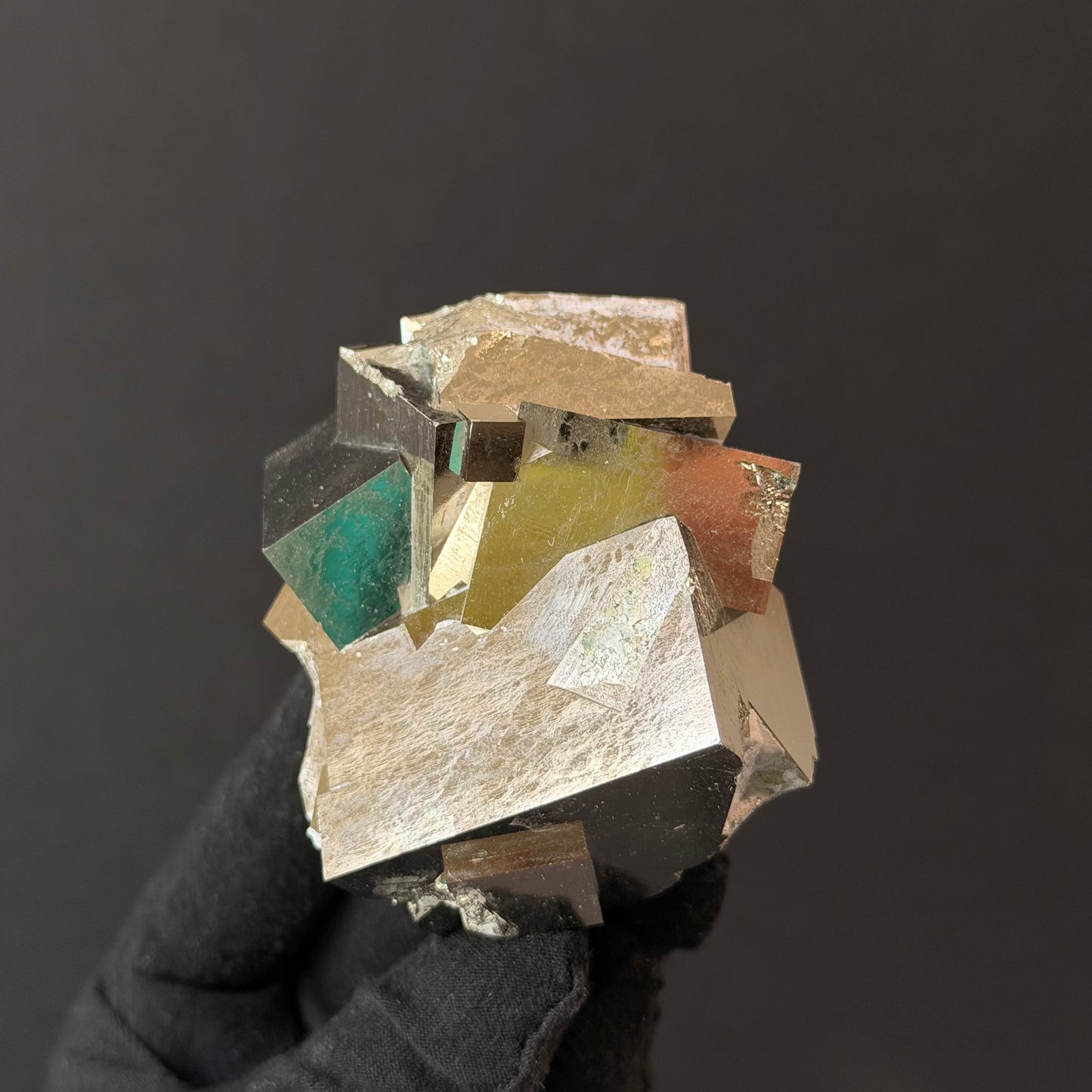 *Intergrown Pyrite Cubes Specimen from Mina Ampliación A Victoria, Navajún, Spain.