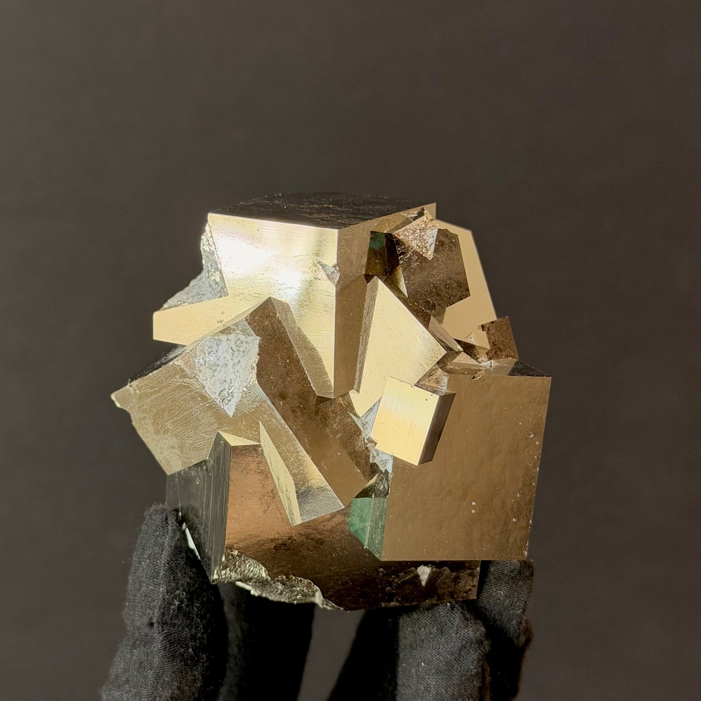 *Intergrown Pyrite Cubes Specimen from Mina Ampliación A Victoria, Navajún, Spain.