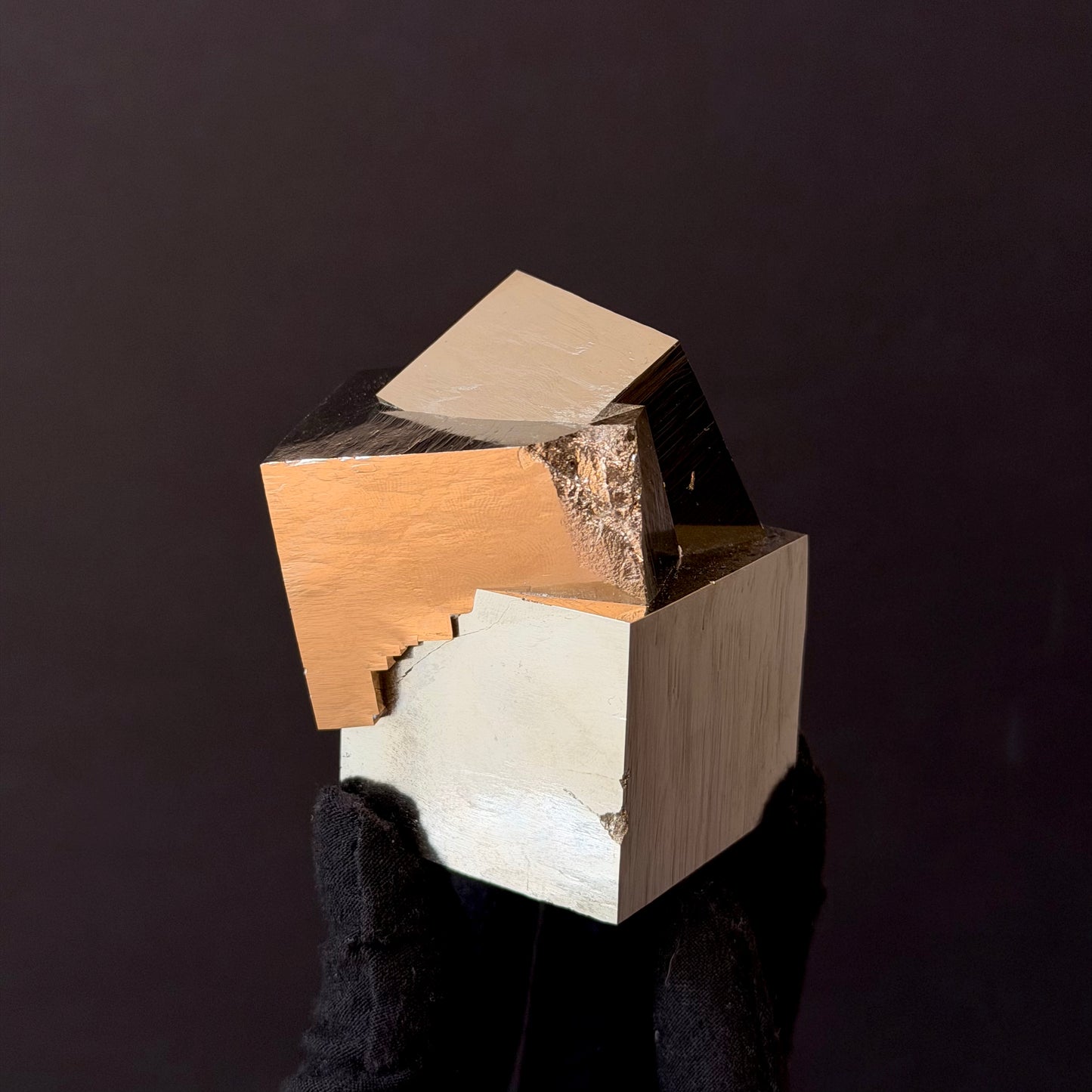 Intergrown Pyrite Cubes Specimen from Mina Ampliación A Victoria, Navajún, Spain.