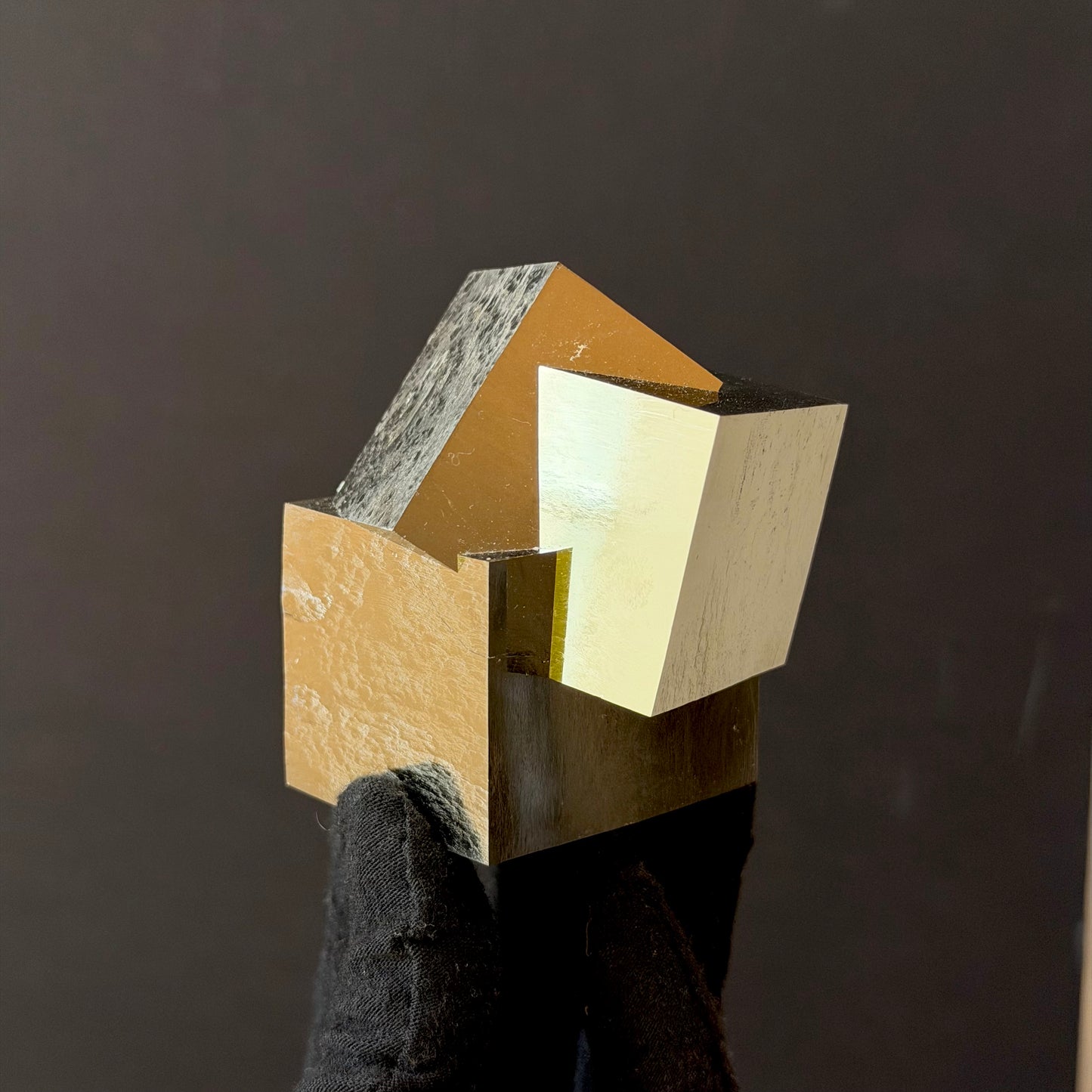 Intergrown Pyrite Cubes Specimen from Mina Ampliación A Victoria, Navajún, Spain.