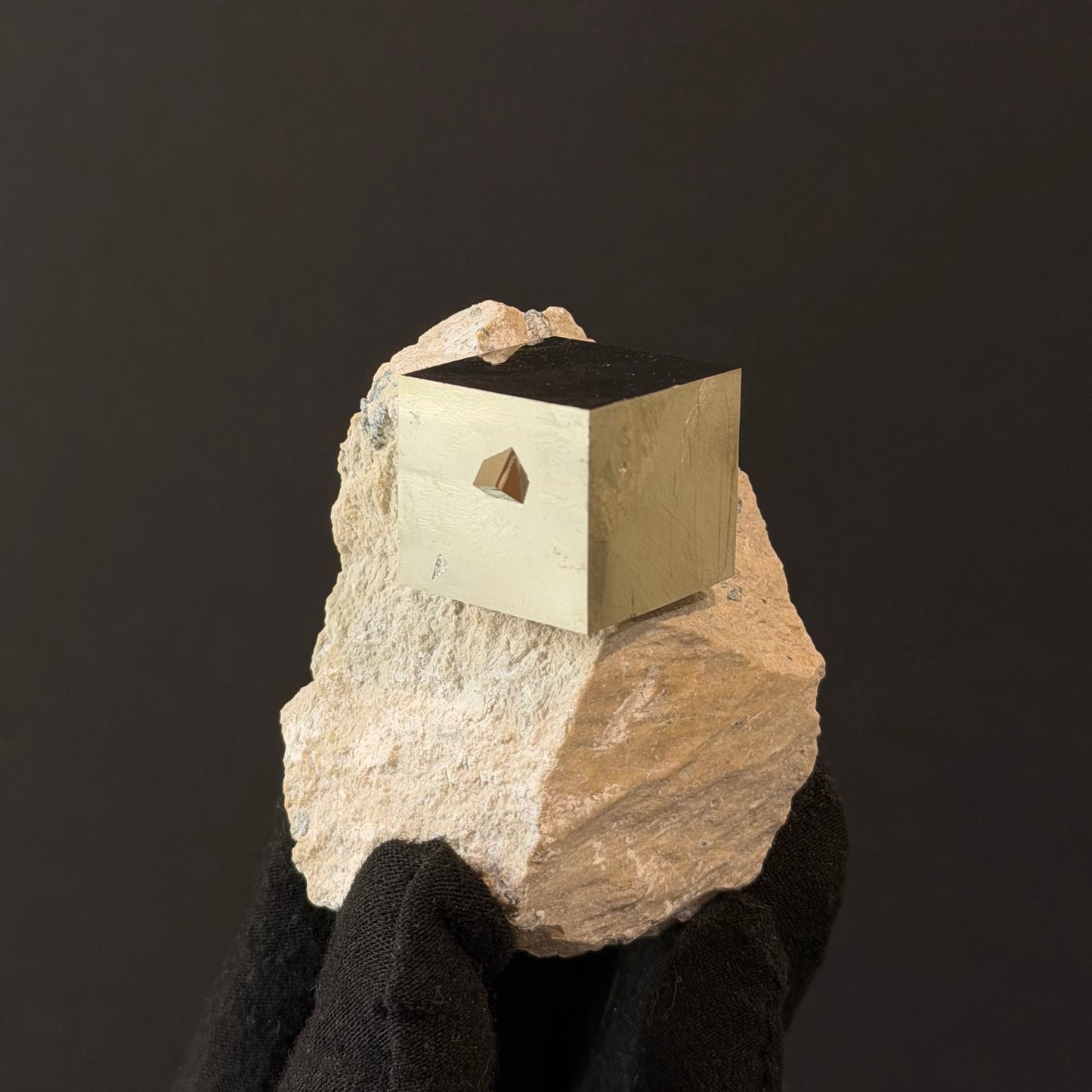 *Intergrown on Matrix Pyrite Specimen from Mina Ampliación A Victoria, Navajún, Spain.