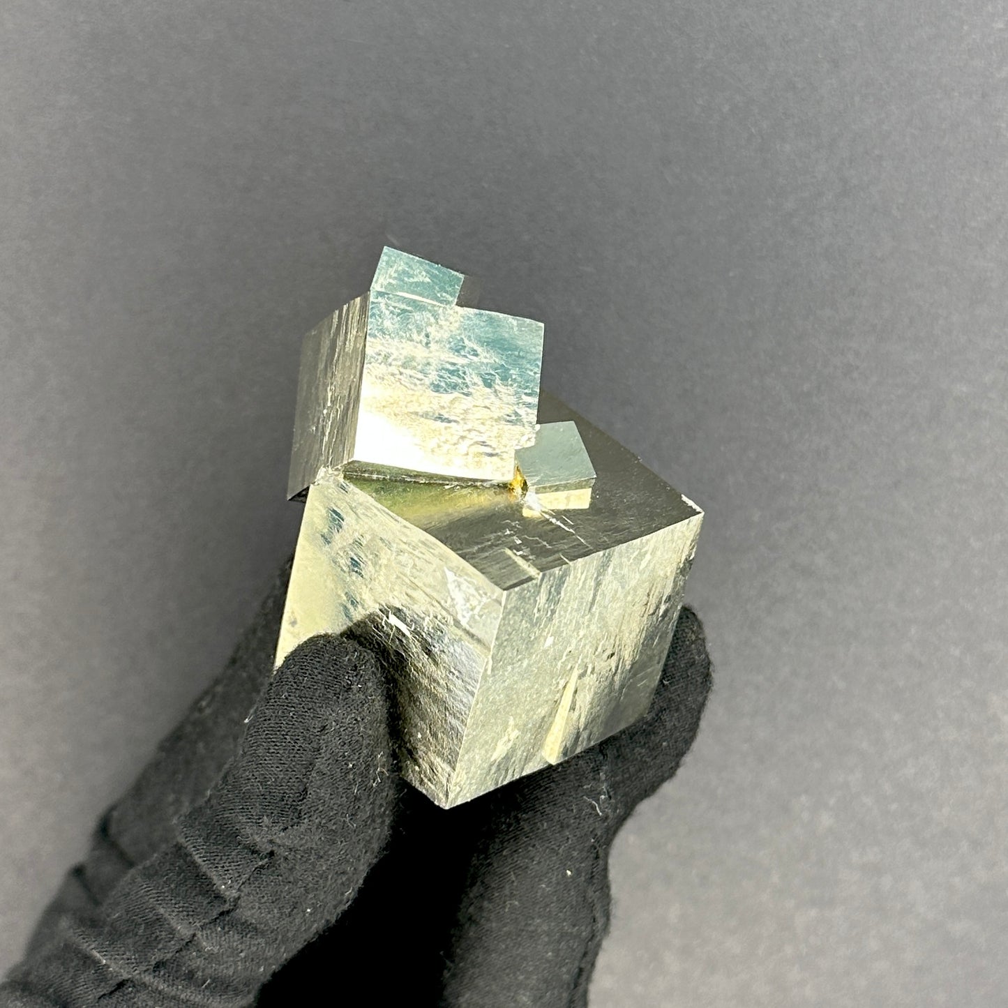 Pyrite Cube Intergrown from Navajún, Spain