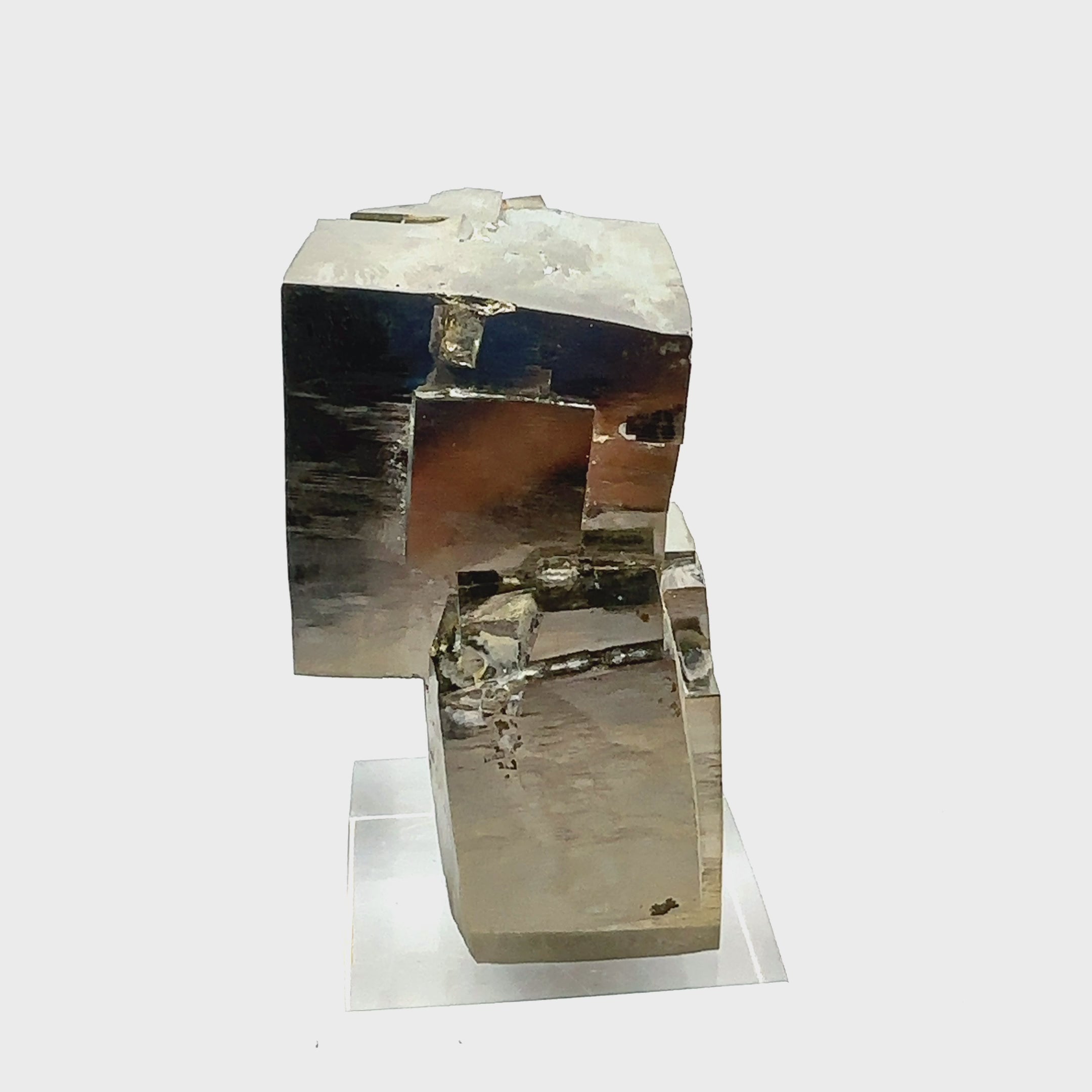 Intergrown Pyrite Specimen from Mina Ampliación A Victoria, Navajún, Spain.