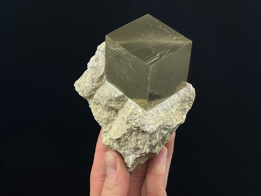 Cubic Pyrite from Victoria Mine, Navajun, La Rioja, Spain
