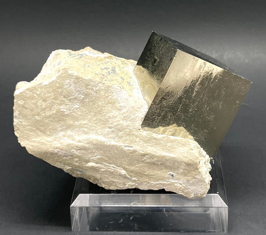 Pyrite on Matrix Navajún La Roja Spain