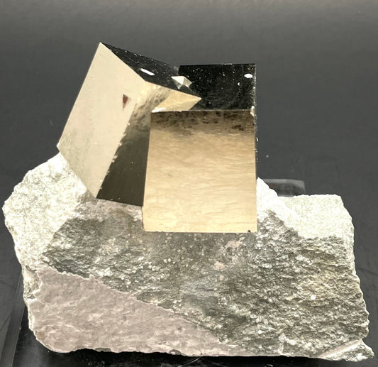 Pyrite on Matrix Navajún La Roja Spain