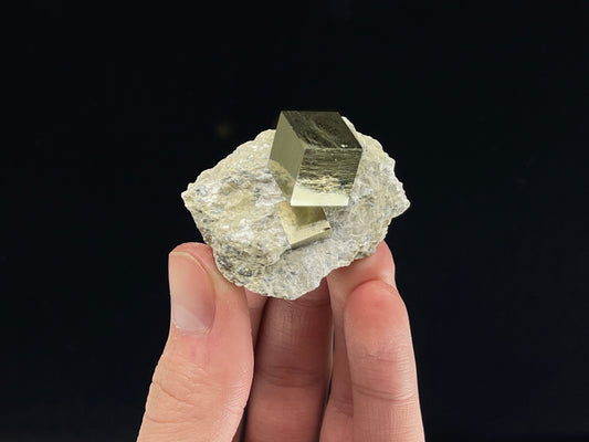 Cubic Pyrite from Victoria Mine, Navajun, La Rioja, Spain