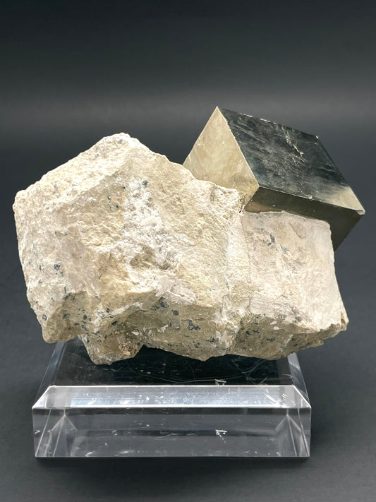Pyrite on Matrix Navajún La Roja Spain